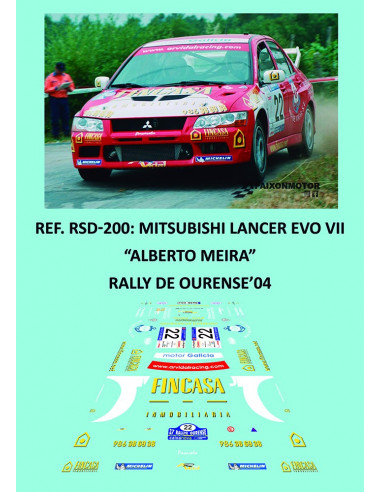 Mitsubishi Lancer Evo VII - Alberto Meira - Rally de Ourense'04