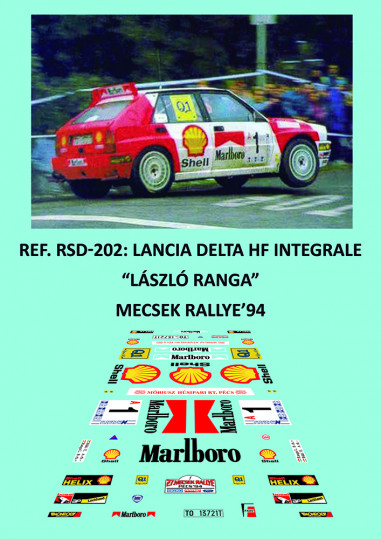 Lancia Delta HF Integrale - László Ranga - Mecsek Rally 1994
