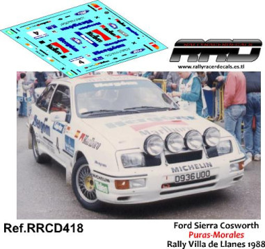 Ford Sierra Cosworth Puras-Morales Rally Villa de Llanes 1988