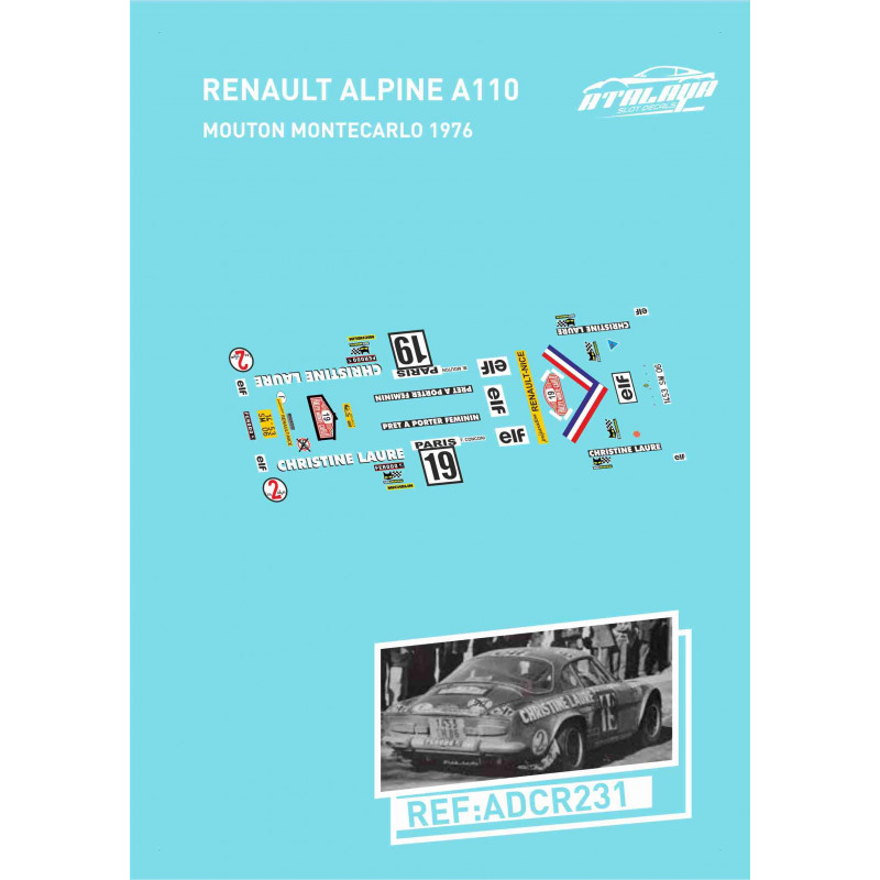 Renault Alpine A110 Mouton MonteCarlo 1976