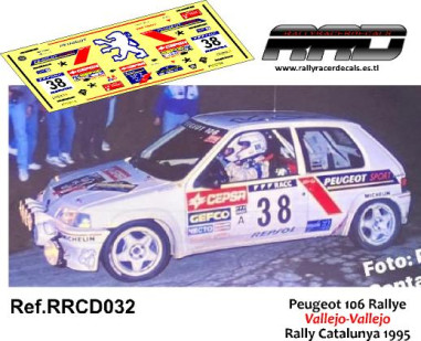 Peugeot 106 Rally Vallejo-Vallejo Rally Catalunya 1995
