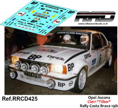 Opel Ascona Clarr-Tilber Rally Costa Brava 1981