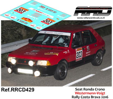 Seat Ronda Crono Westermann-Voigt Rally Costa Brava 2016