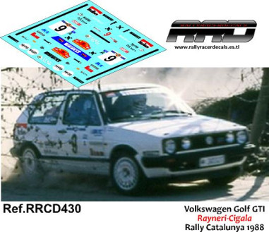 Volkswagen Golf GTI Rayneri-Cigala Rally Catalunya 1988