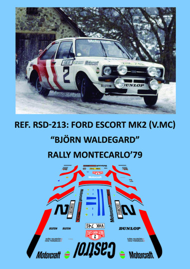 Ford Escort MKII (V.Montecarlo) - Björn Waldegard - Rally Montecarlo 1979