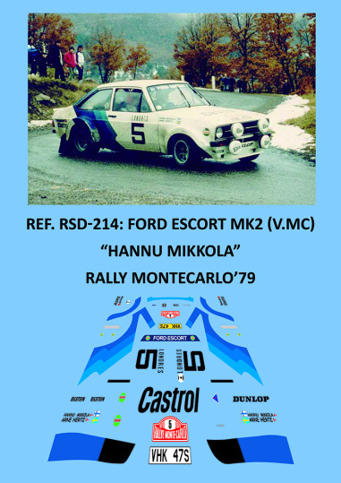 Ford Escort MKII (V.Montecarlo) - Hannu Mikkola - Rally Montecarlo 1979