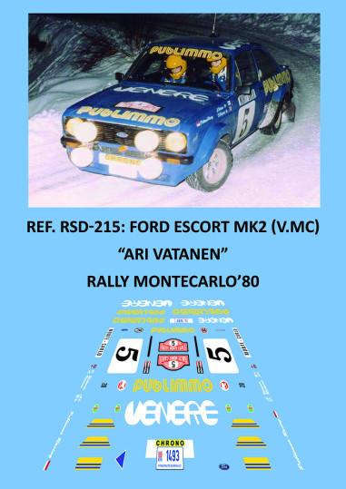 Ford Escort MKII (V.Montecarlo) - Ari Vatanen - Rally Montecarlo 1980