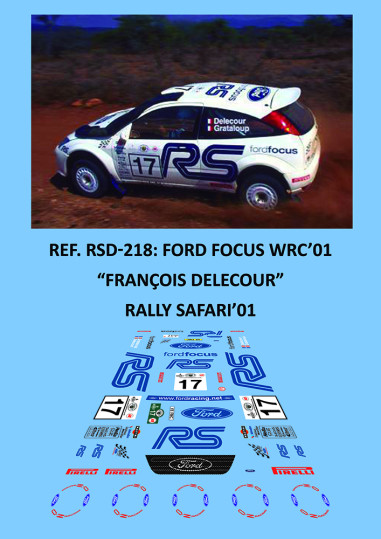 Ford Focus WRC'01 - François Delecour - Rally Safari'01