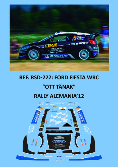 Ford Fiesta WRC - Ott Tänak - Rally Alemania'12