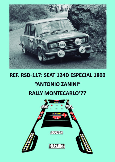 Seat 124 D Especial 1800 Zanini Montecarlo 1977
