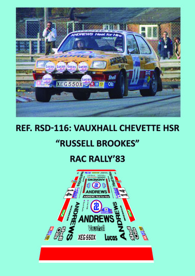 Vauxhall Chevette HSR Brookes RAC 1983
