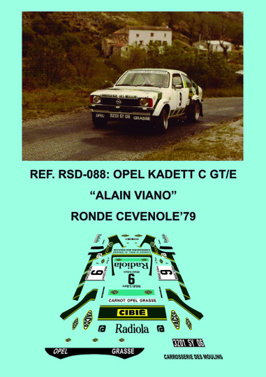 Opel Kadett C GT/E - Alain Viano - Ronde Cevenole 1979
