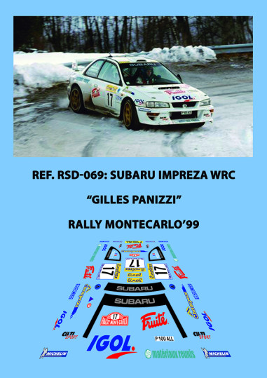 Subaru Impreza WRC - Gilles Panizzi - Rally Montecarlo 1999