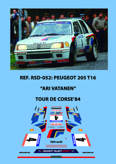 Peugeot 205 T16 - Ari Vatanen - Tour de Corse 1984