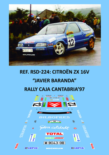 Citroën ZX 16V - Javier Baranda - Rally Caja Cantabria 1997