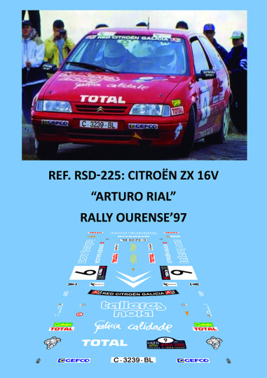 Citroën ZX 16V - Arturo Rial - Rally Ourense 1997