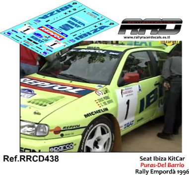 Seat Ibiza KitCar Puras-Del Barrio Rally Emporda 1996