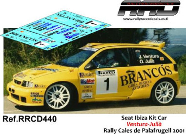Seat Ibiza KitCar Ventura-Julià Rally Cales de Palafrugell 2001