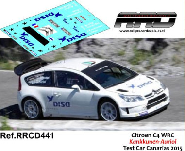 Citroen C4 WRC Test Car Kankkunen-Auriol Canarias 2015