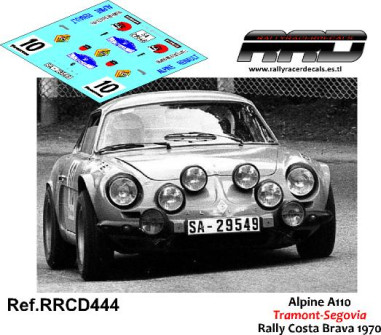 copy of Alpine A110 Fernandez-Cortel Rally Catalunya 1974