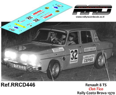Renault 8 TS Clot-Tico Rally Costa Brava 1970