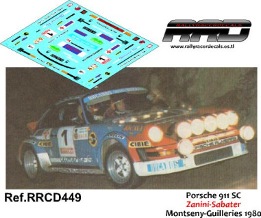 Porsche 911 SC Zanini-Sabater Rally Montseny Guilleries 1980