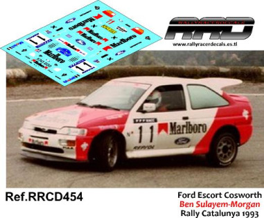 Ford Escort Cosworth Bin Sulayem-Morgan Rally Catalunya 1993
