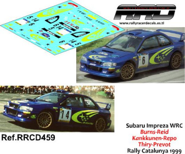 Subaru Impreza WRC Burns-Thiry-KKK Rally Catalunya 1999