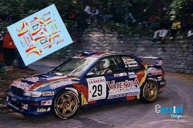SUBARU IMPREZA WRC L.CLIMENT & A.ROMANI RALLY SAN REMO 1999