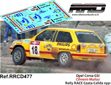 Opel Corsa GSI Climent-Muñoz Rally Costa Calida 1991