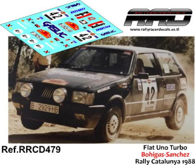 Fiat Uno Turbo Bohigas-Sanchez Rally Catalunya 1988