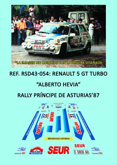 Renault 5 GT Turbo - Alberto Hevia - Rally Príncipe de Asturias 1987