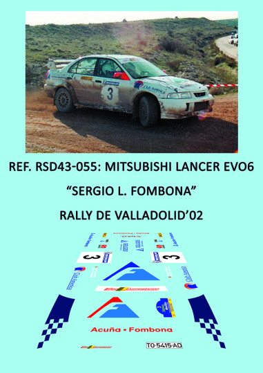 Mitsubishi Lancer Evo6 - Sergio L. Fombona - Rally de Valladolid 2002