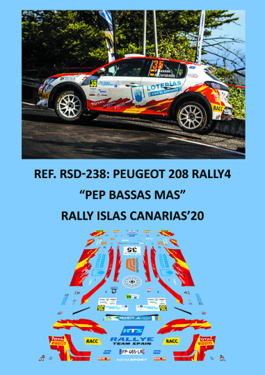 Peugeot 208 Rally4 - Pep Bassas Mas - Rally Islas Canarias 2020