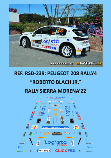 Peugeot 208 Rally4 - Roberto Blach Jr. - Rally Sierra Morena 2022