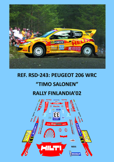 Peugeot 206 WRC - Timo Salonen - Rally Finlandia 2002