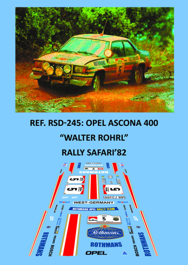 Opel Ascona 400 - Walter Rohrl - Rally Safari 1982