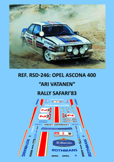 Opel Ascona 400 - Ari Vatanen - Rally Safari 1983