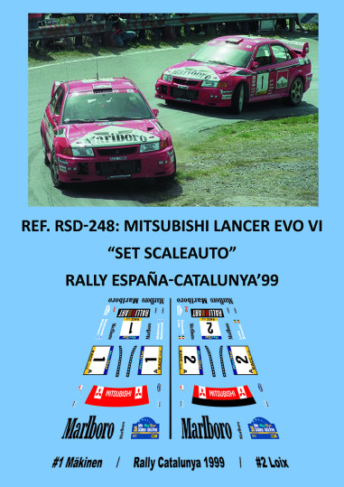 Mitsubishi Lancer Evo VI - Set Scaleauto - Rally España-Catalunya 1999