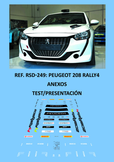 Peugeot 208 Rally4 - Anexos - Test/Presentación