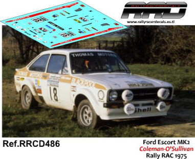 Ford Escort MK2 Coleman-O-Sullivan Rally RAC 1975