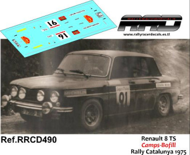 Renault 8 TS Camps-Bofill Rally Cataluña 1975