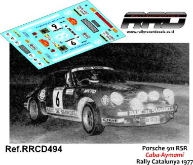 Porsche 911 RS Caba-Aymami Rally Catalunya 1977