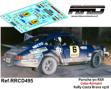 Porsche 911RS Caba-Aymami Rally Costa Brava 1978