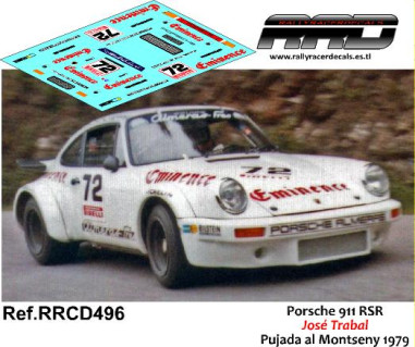 Porsche 911 RSR Jose Trabal Pujada al Montseny 1979