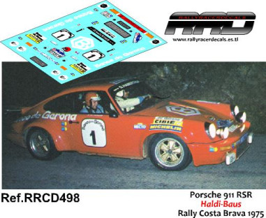 Porsche 911 RS Haldi-Baus Rally Costa Brava 1975