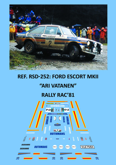 Ford Escort MKII - Ari Vatanen - Rally RAC 1981