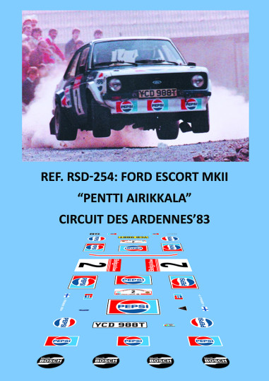 Ford Escort MKII - Pentti Airikkala - Circuit des Ardennes 1983