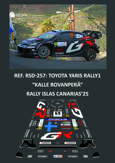 Toyota Yaris Rally1 - Kalle Rovanperä - Rally Islas Canarias 2025
