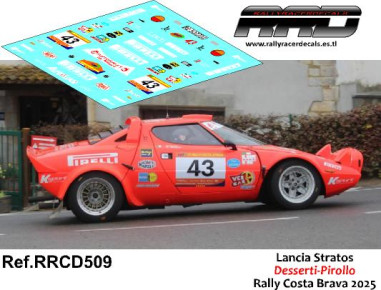 copy of Lancia Stratos Darniche-Mahe Rally Costa Brava 1976